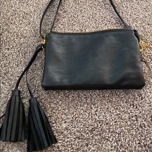 Leather crossbody purse